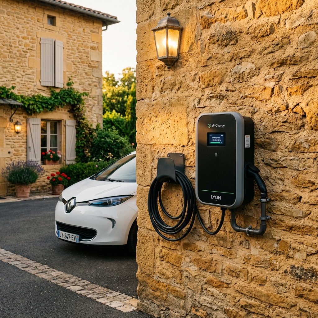 Prix borne de recharge dans le Rhône 2026 : devis wallbox maison et copropriété lyonnaise